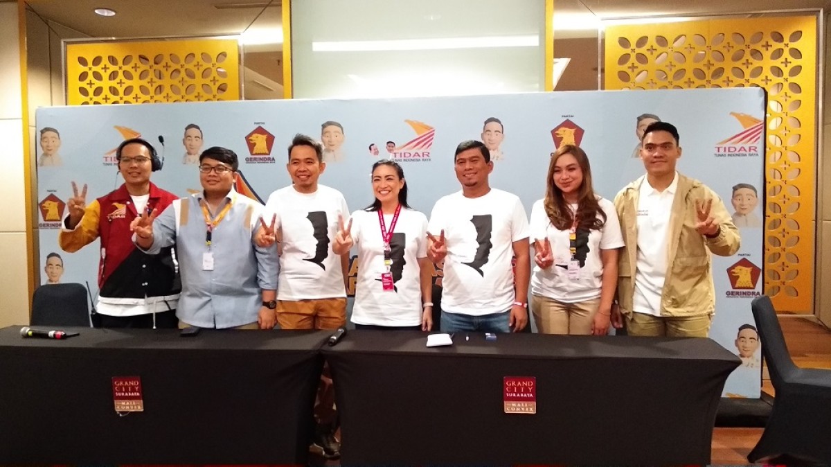 Konferensi pers Rakernas dan Apel Akbar Tidar. (Foto: Haryo Agus/jatimnow.com)
