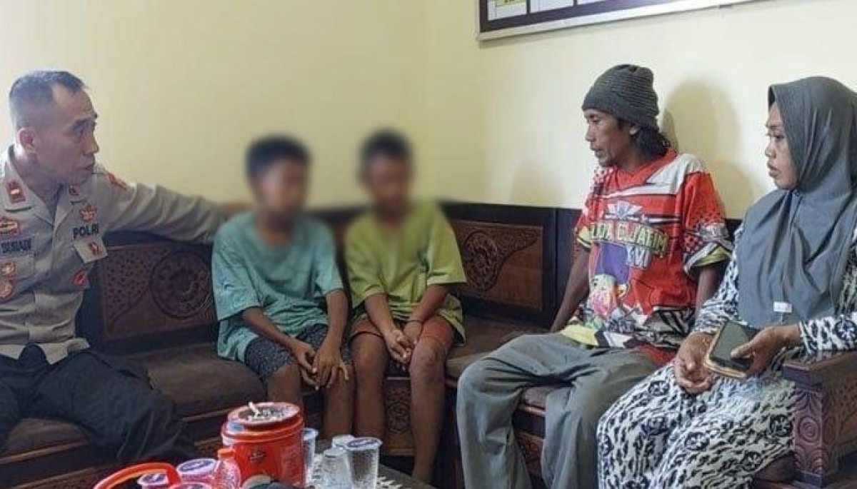 Tangkapan layar bocah SD. (Foto: Fathor Rahman/jatimnow.com)