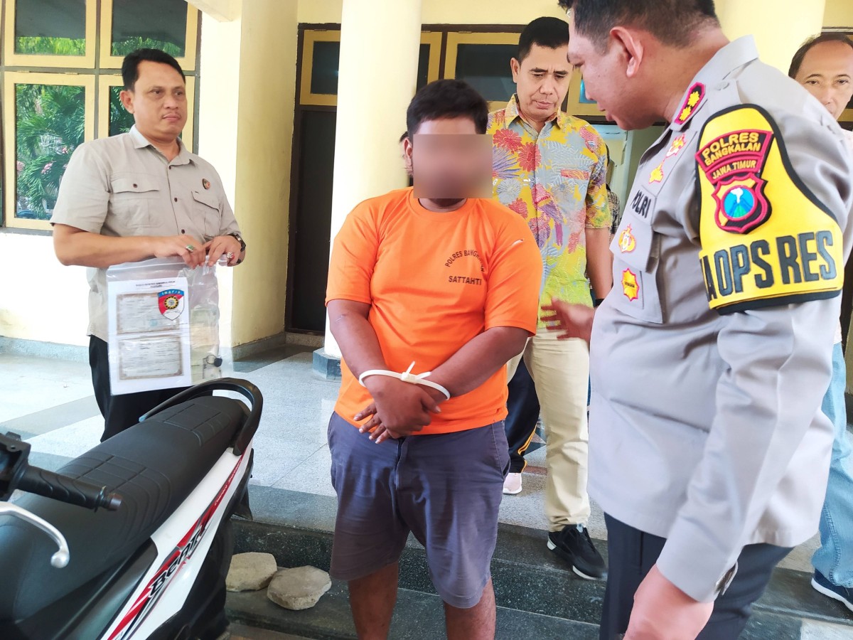 Menganggur Saat Istri Hamil, Pria di Bangkalan Nekat Curi Motor