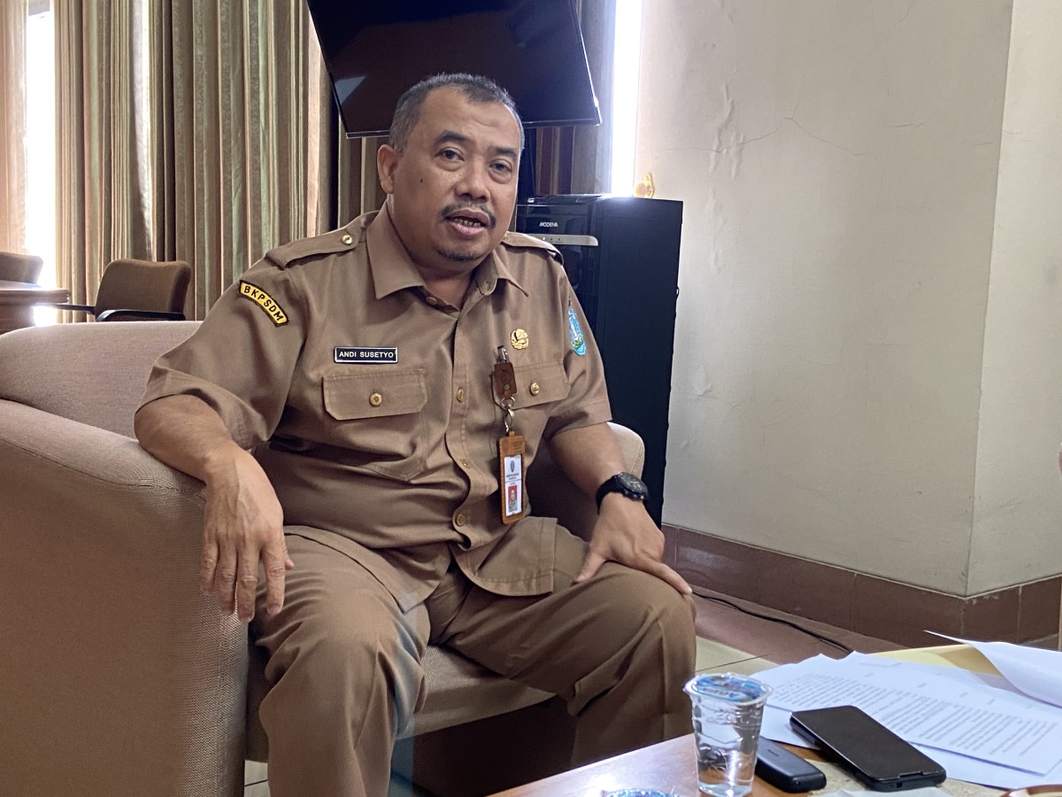 Kepala Badan Kepegawaian dan Pengembangan Sumber Daya Manusia (BKPSDM) Ponorogo, Andi Susetyo. (Foto: Ahmad Fauzani/jatimnow.com)