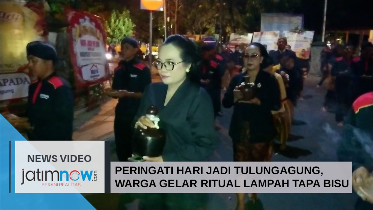 Video: Peringati Hari Jadi Tulungagung, Warga Gelar Ritual Lampah Tapa Bisu