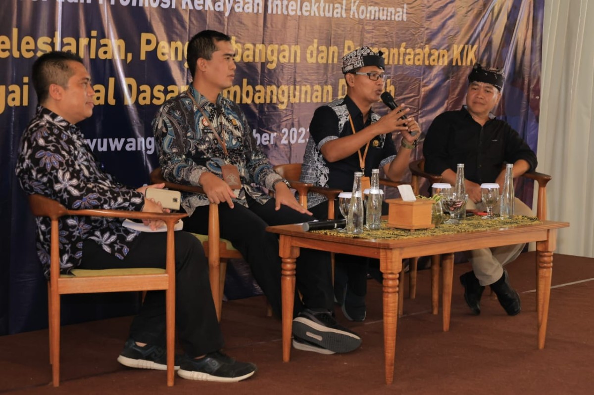 Ketua Dewan Kesenian Blambangan Hasan Basri. (Foto: Humas Kemenkumham Jatim for jatimnow.com)