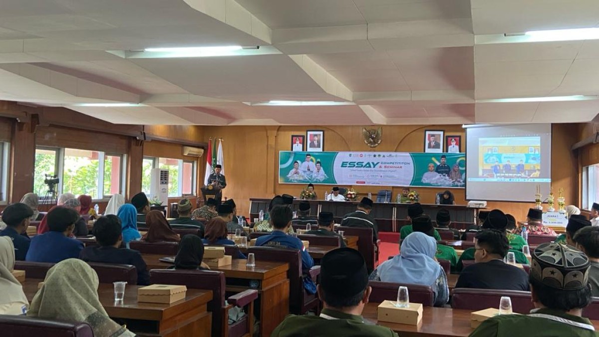 Seminar 'Jihad Santri dalam Era Transformasi Digital' ISNU Kabupaten Kediri. (Foto: Yanuar Dedy/jatimnow.com)