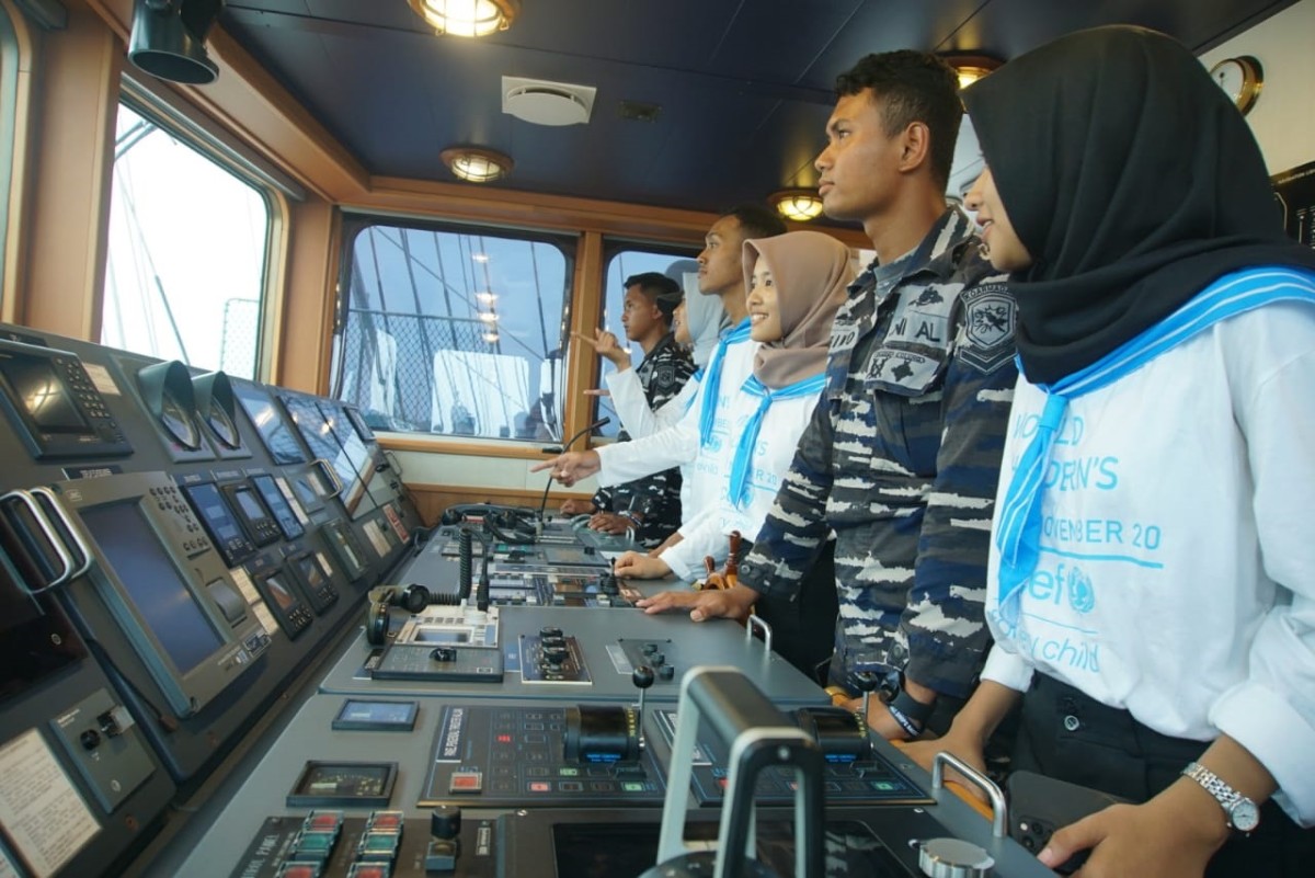 Salah satu kegiatan dalam rangka merayakan Hari Anak Sedunia. (Foto: Aan Haryono/jatimnow.com)