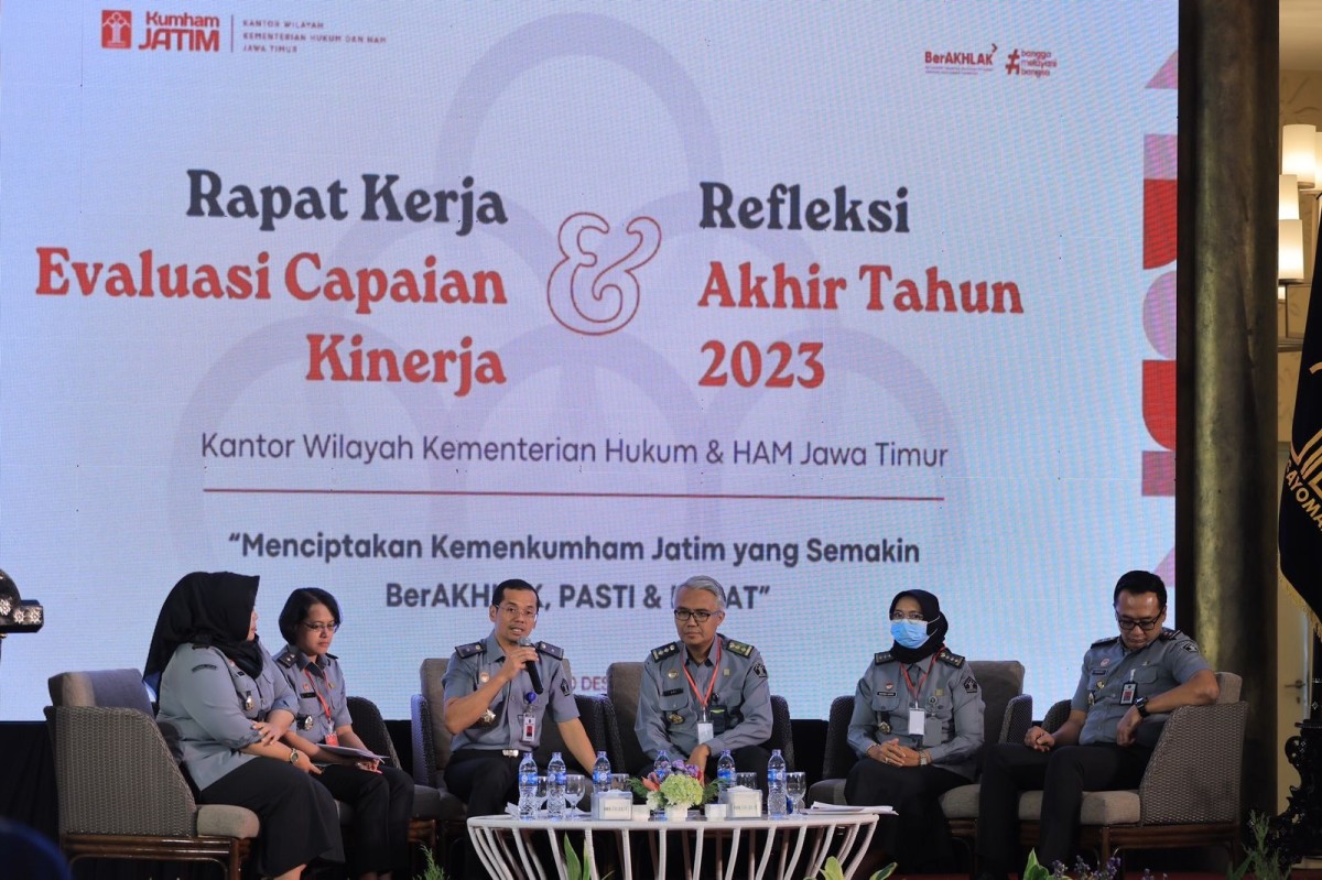 Tindaklanjuti Rakordal Pusat, Kemenkumham Jatim Gelar Raker