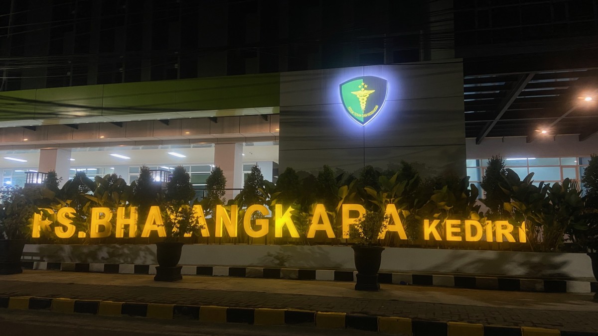 Suasana RS Bhayangkara Kediri. (Foto : Yanuar Dedy/jatimnow.com)