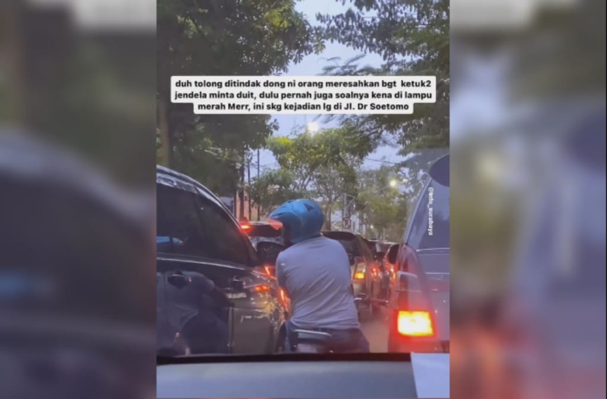 Tangkapan layar video unggahan akun Instagram @ini_surabaya. (Foto: Haryo Agus/jatimnow.com)