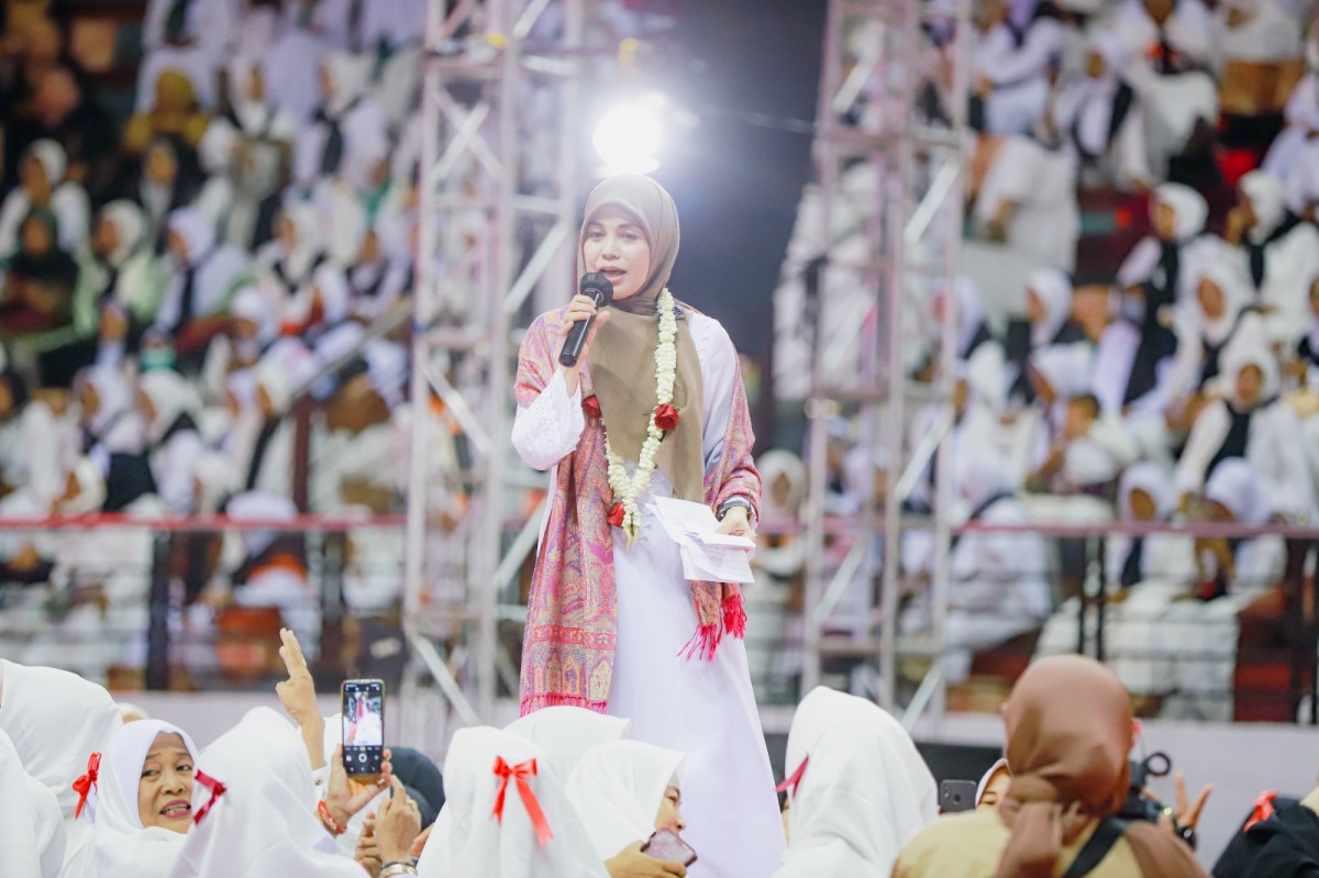 Siti Atikoh (foto: Mantri for jatimnow.com)