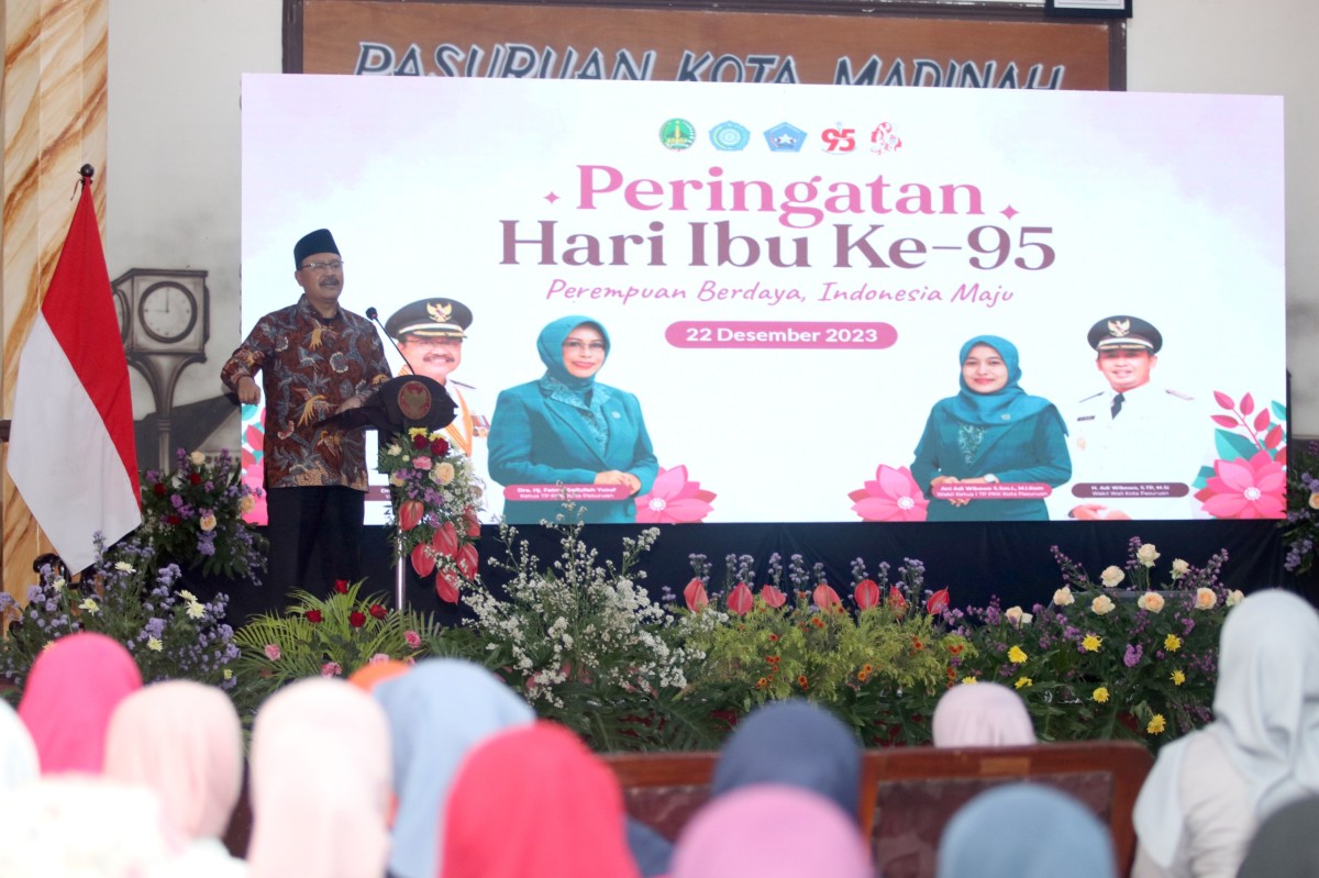 Pemkot Pasuruan menggelar Peringatan Hari Ibu ke-95 tahun 2023 bertempat Gedung Gradhika Bhakti Praja. (Foto: Humas Pemkot Pasuruan for jatimnow.com)