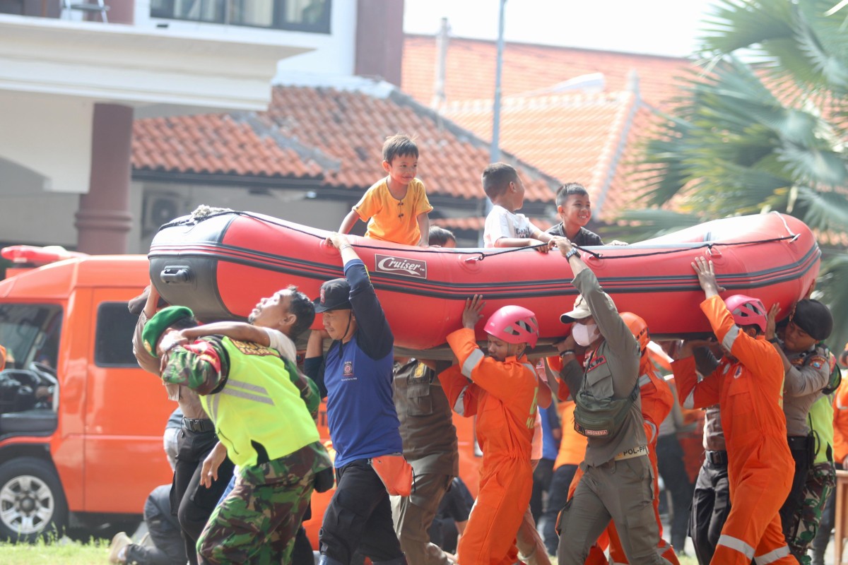 Siaga Hadapi Bencana, Pemkot Pasuruan Gelar Apel Pasukan dan Simulasi Penanggulangan