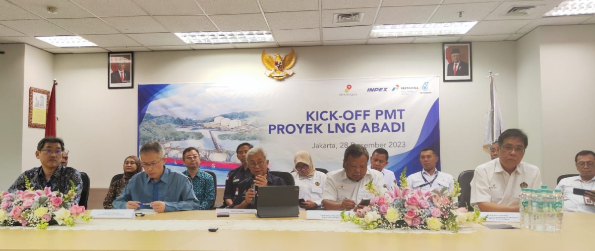 INPEX Masela, Ltd. (INPEX) bersama SKK Migas laksanakan Kick-Off PMT Proyek LNG Abadi di Jakarta. (Foto: SKK Migas)