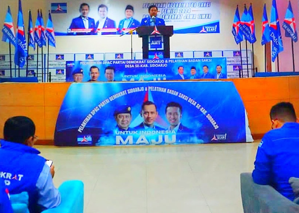 Pelatihan yang digelar DPC Partai Demokrat Sidoarjo. (Foto: Ahadiini HM for jatimnow.com)