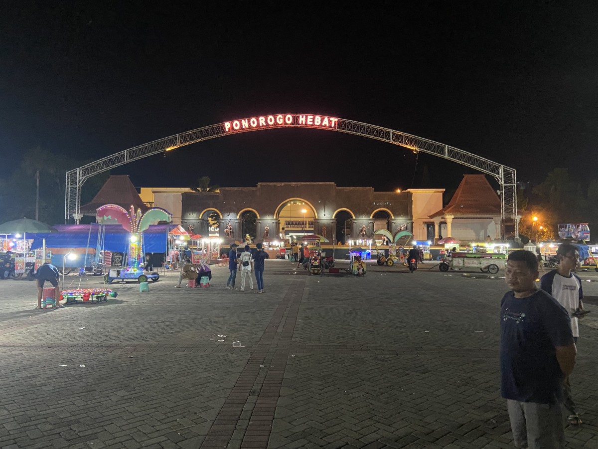 Area Car Free Night di Ponorogo. (Foto: Ahmad Fauzani/jatimnow.com)