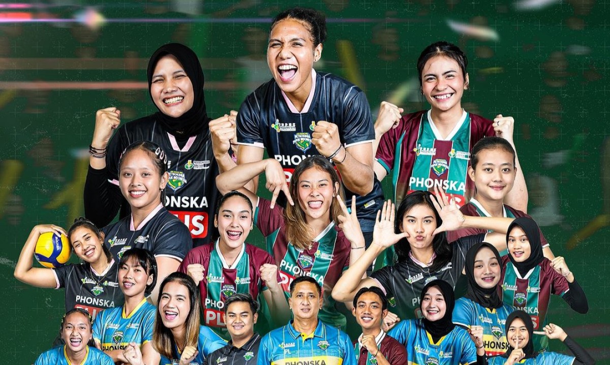 Tim voli Petrokimia Gresik Pupuk Indonesia di ajang Livoli Divisi Utama 2023 (Foto: Instagram Petrovoli)
