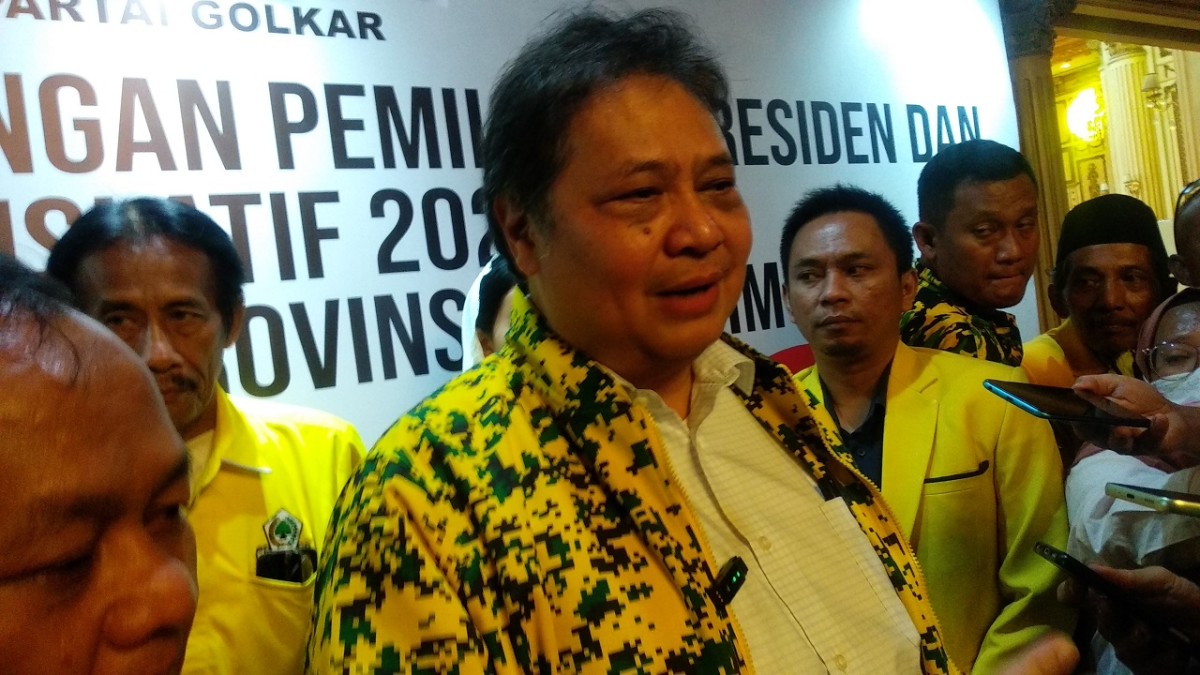 Ketua Umum Partai Golkar Airlangga Hartarto (Foto: Haryo Agus/jatimnow.com)