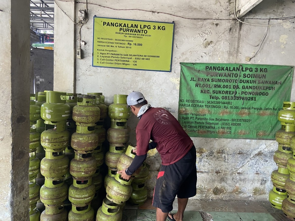 Ilustrasi. Pangkalan LPG 3 kilogram. (Foto: dok.jatimnow.com)