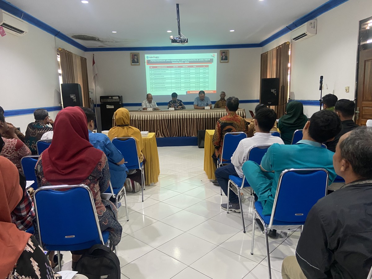 Sosialisasi Upah Minimum Kabupaten (UMK) Ponorogo 2024. (Foto: Ahmad Fauzani/jatimnow.com)