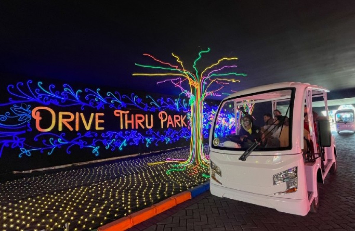 Wahana Drive Thru di Jatim Park 2. (Foto: Jatim Park Group for jatimnow.com)