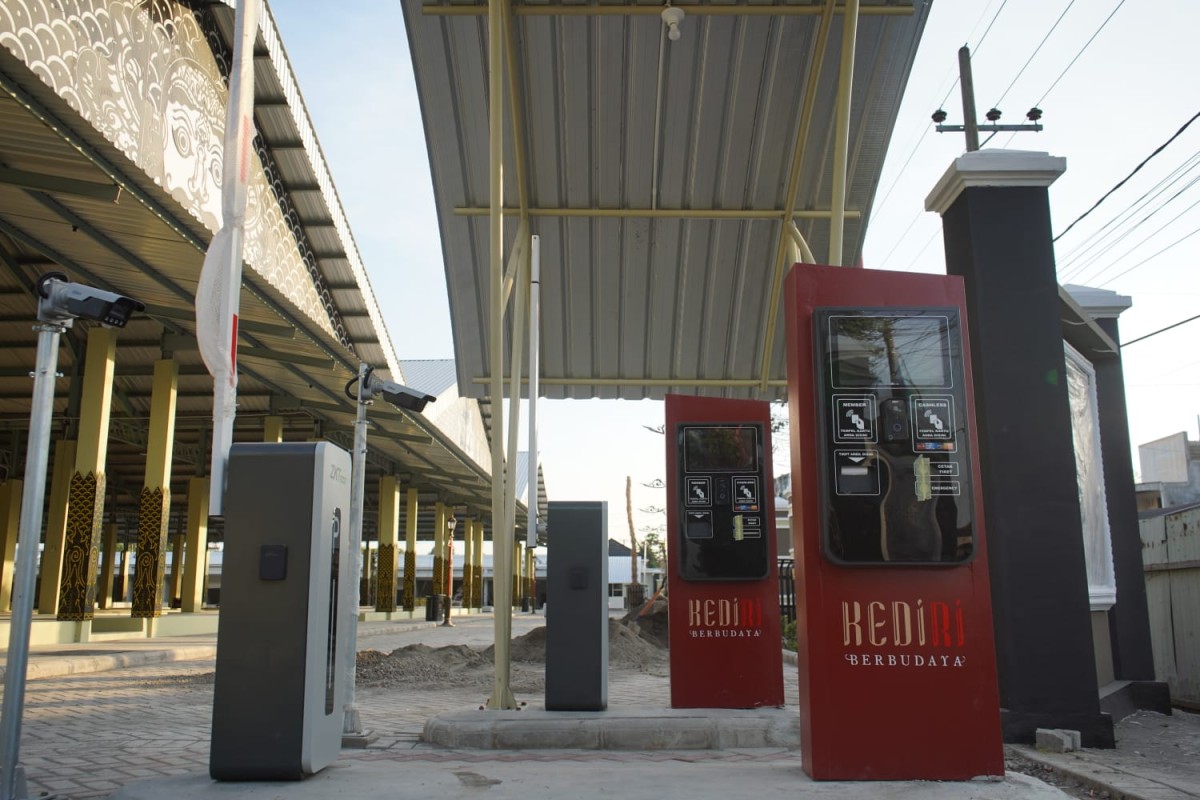 Penampakan Pasar Wates usai revitalisasi. (Foto : Pemkab Kediri for jatimnow.com)