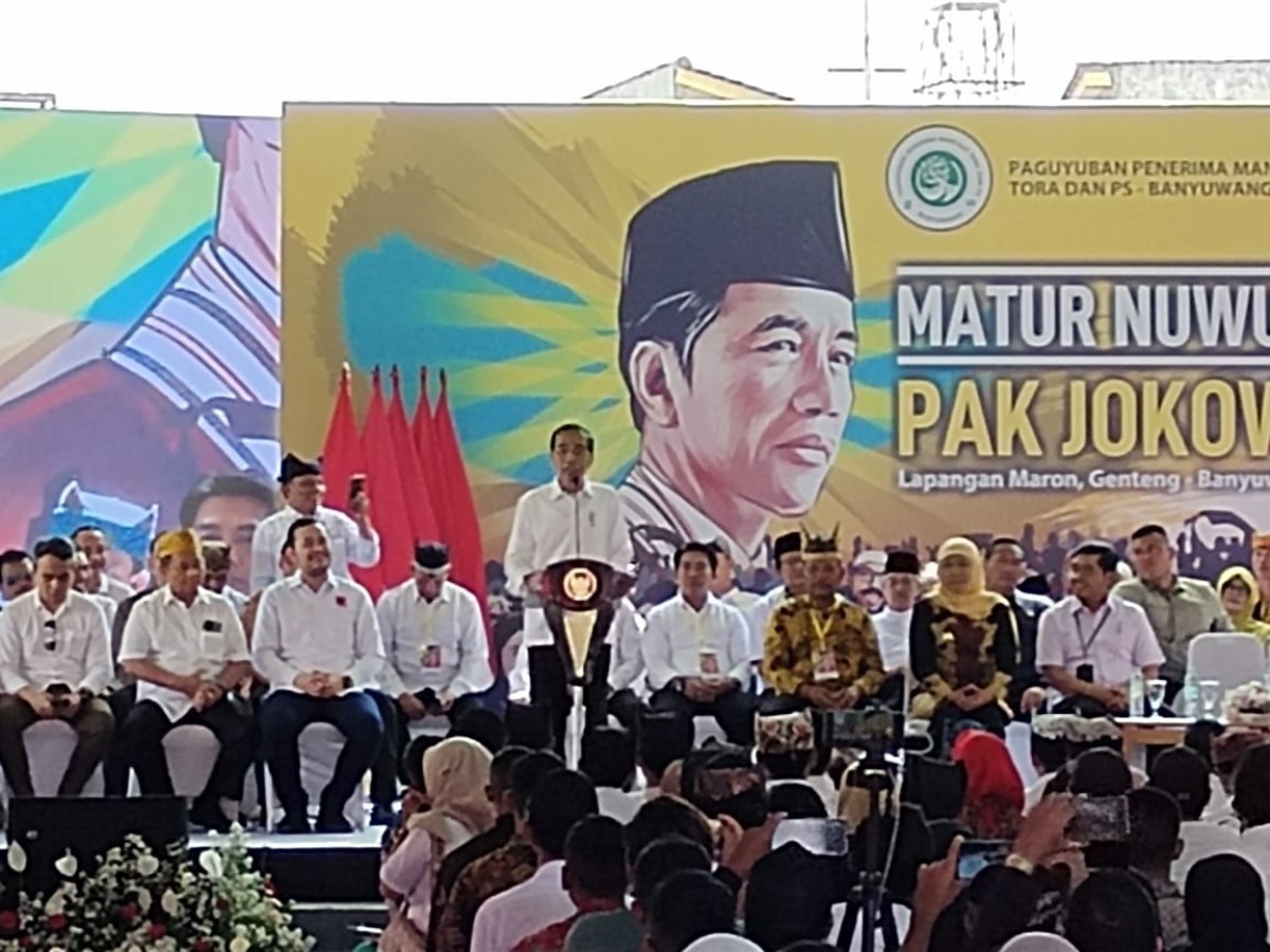 Kunjungan Kerja Jokowi di Banyuwangi, Janji Percepat Sertifikat Program Tora