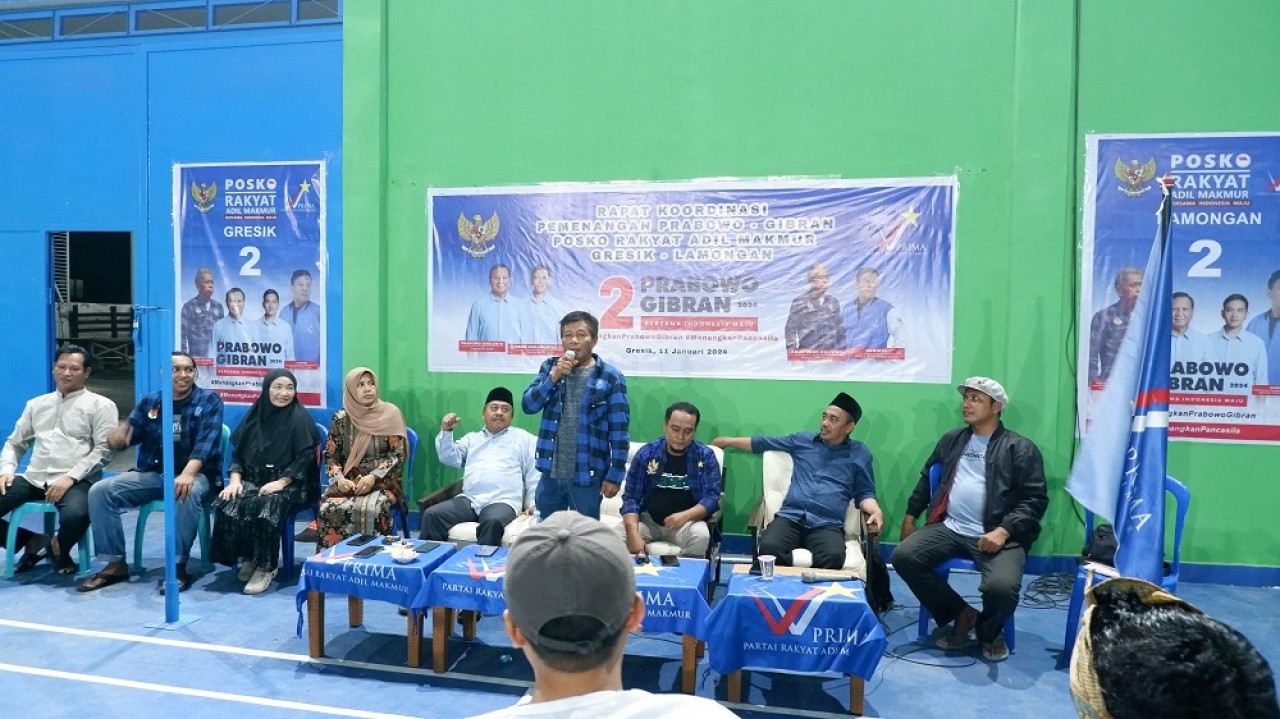 Konsolidasi Partai Prima. (Foto: Umar for jatimnow.com)