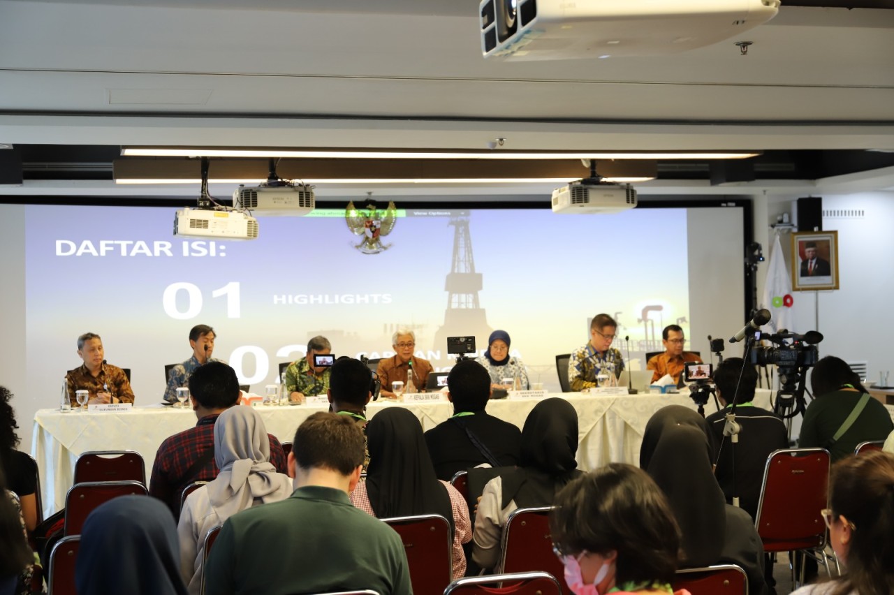 Konferensi Pers SKK Migas awal tahun 2024. (Foto: dok Humas SKK Migas)