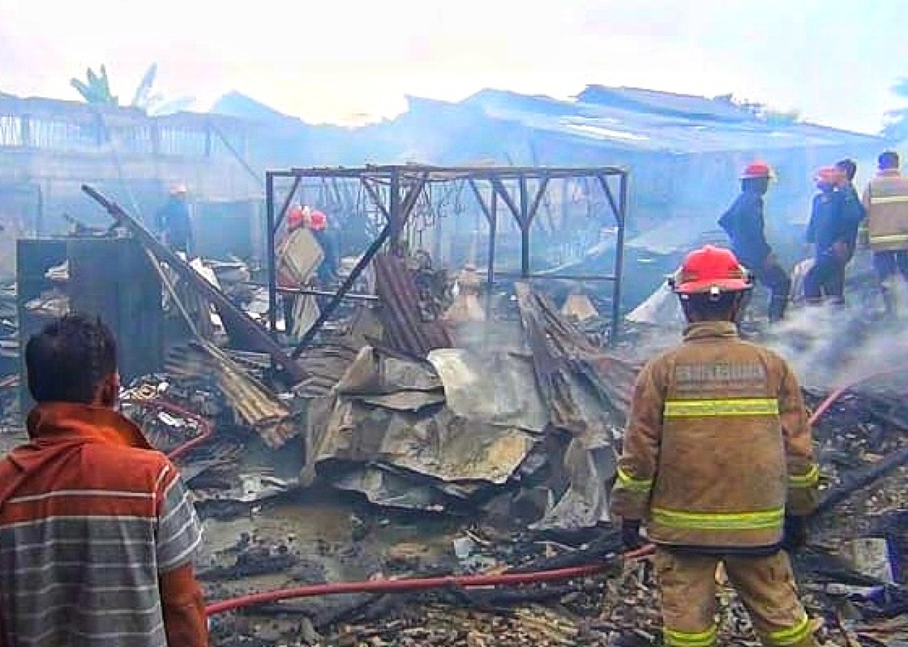 Gudang Pembuatan Kubah Masjid di Sidoarjo Terbakar, 1 Korban Tewas