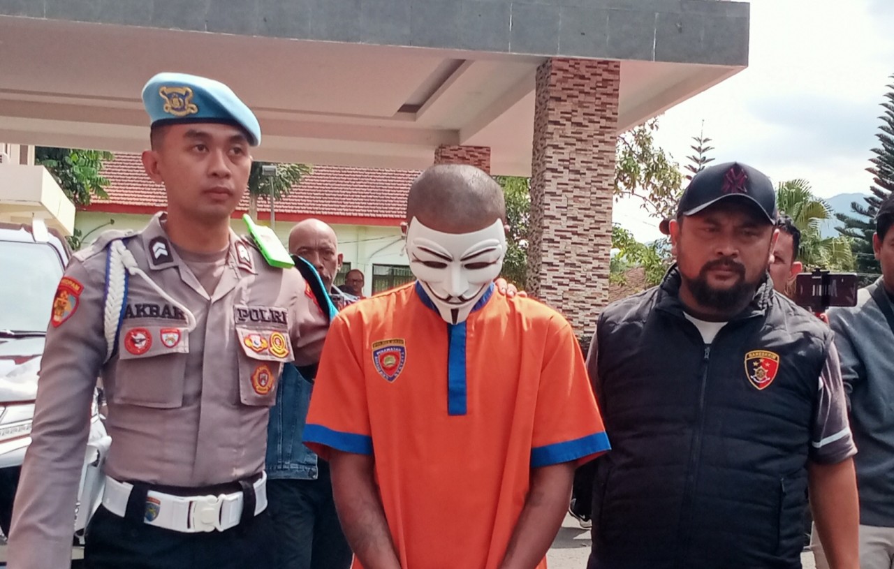 Salah satu pelaku penganiayaan berujung pembunuhan yang terjadi di Kecamatan Pujon, Kabupaten Malang. (Foto : Gerhana/jatimnow.com)