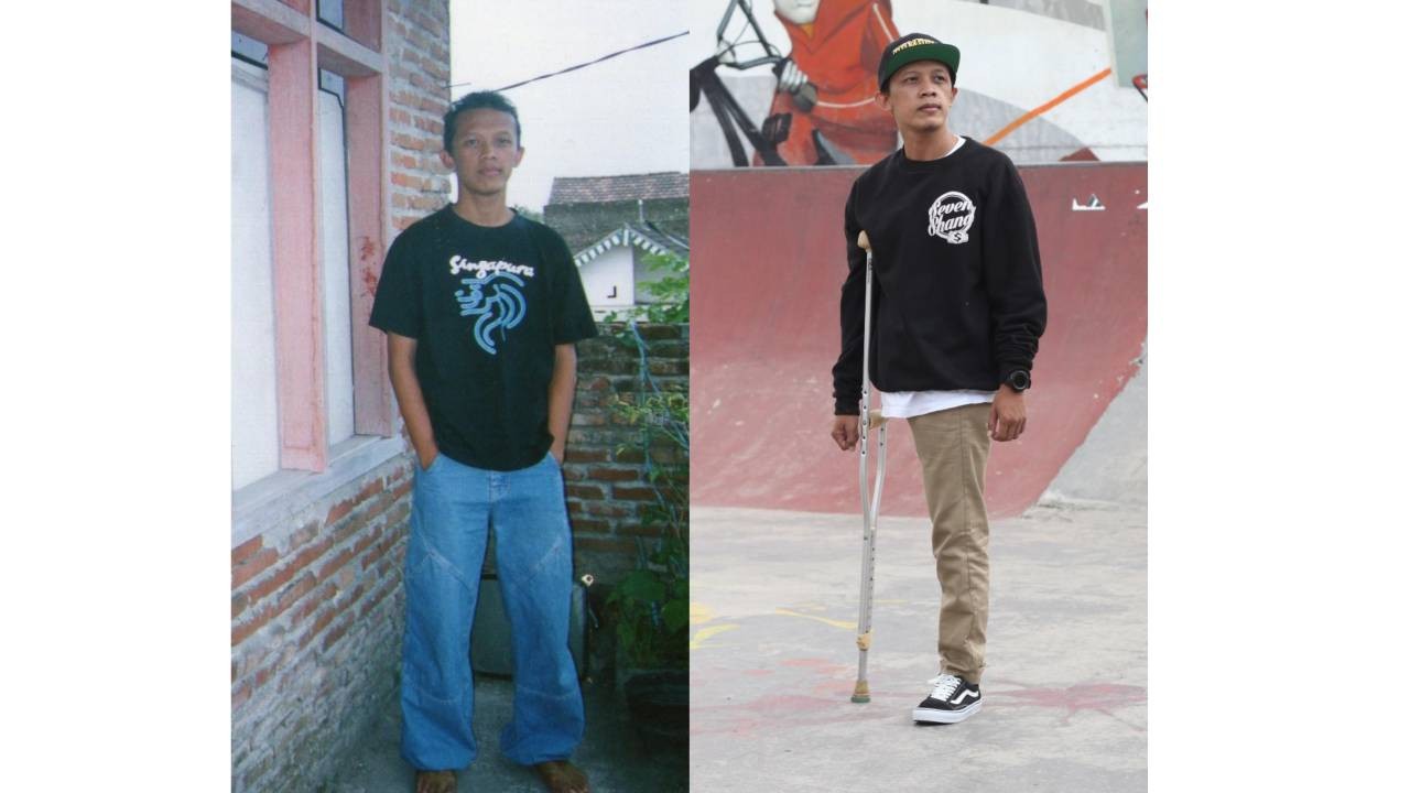 Arif Setyo Budi, penyandang disabilitas yang aktif breakdance.  (Foto : Arif Setyo Budi for jatimnow.com)