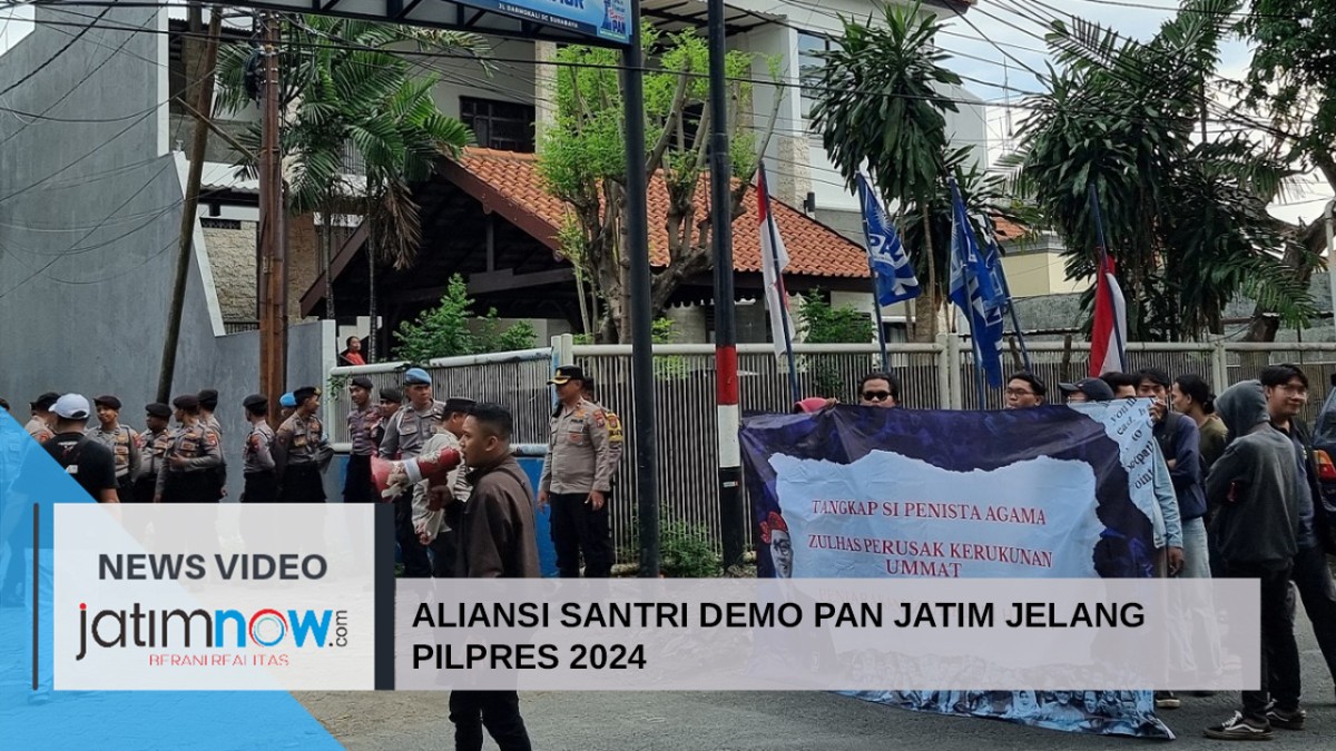 Video: Aliansi Santri Demo PAN Jatim Jelang Pilpres 2024