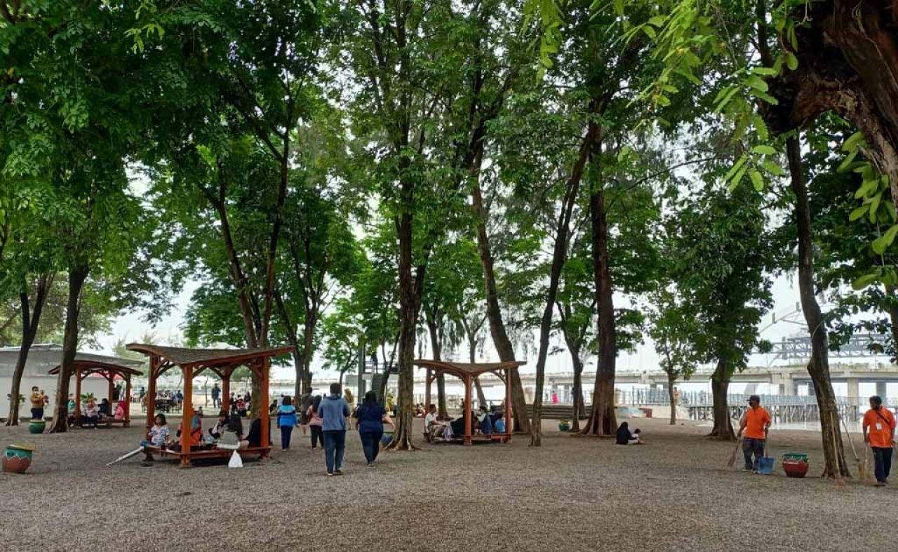 Potret kawasan THP Kenjeran Surabaya. (Foto: dok. jatimnow.com)