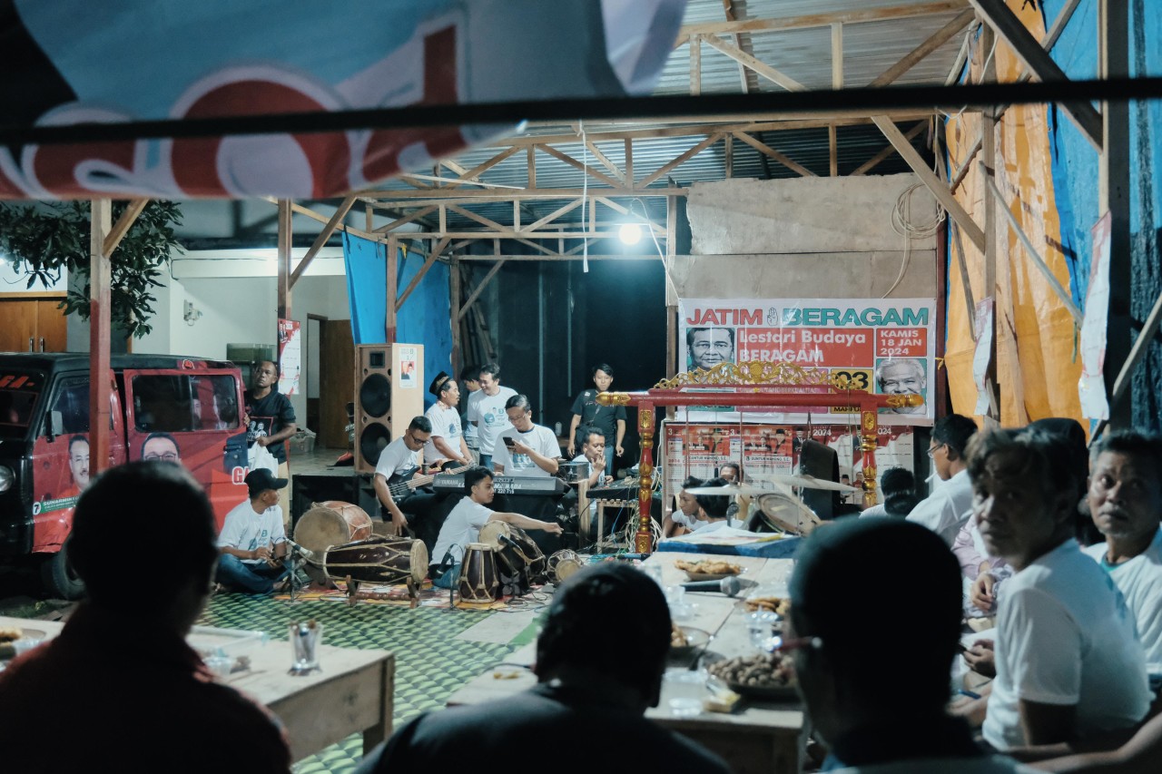 Relawan Jatim Beragam di Tulungagung Ajak Lestarikan Campursari