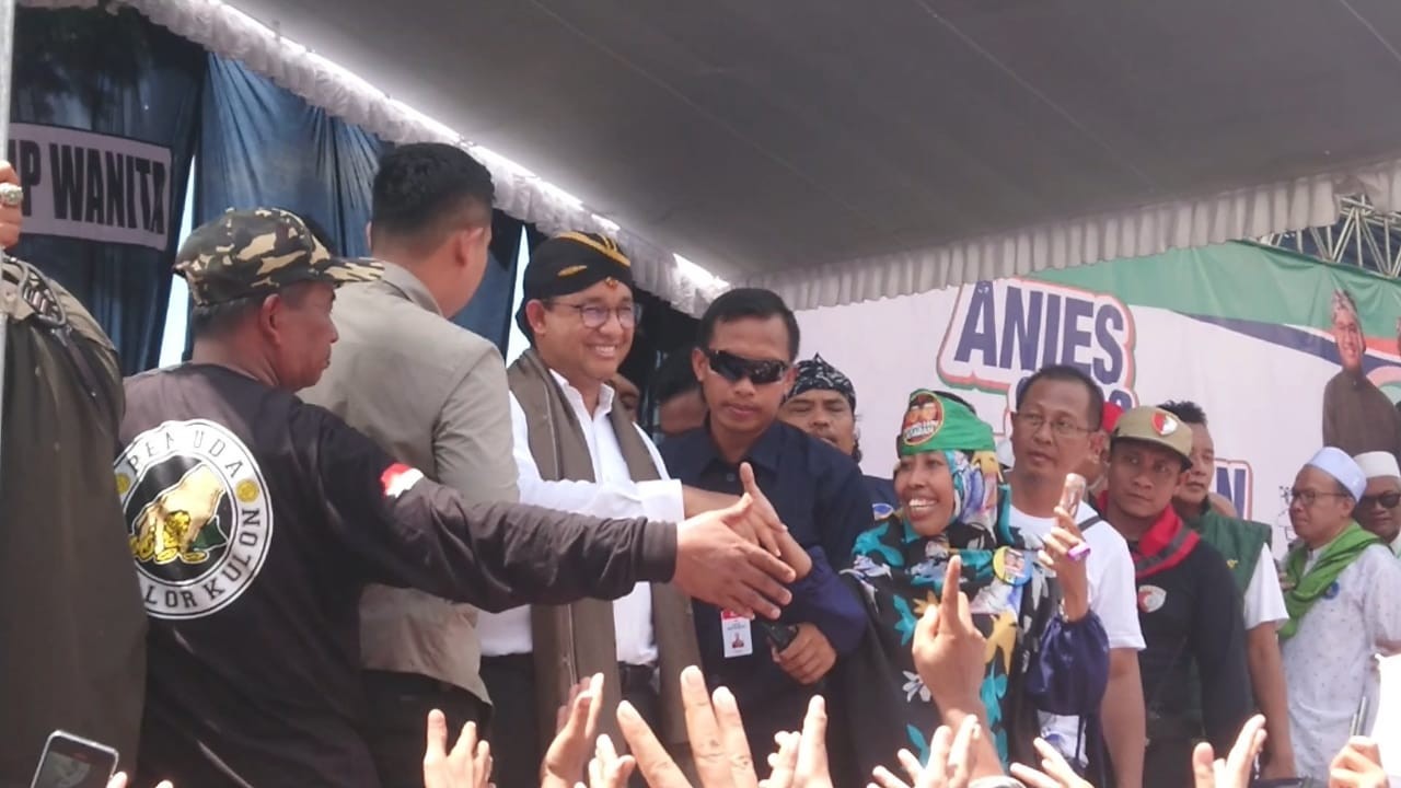 Anies Baswedan saat berkampanye di Tulungagung. (Foto: Bramanta Pamungkas/jatimnow.com)