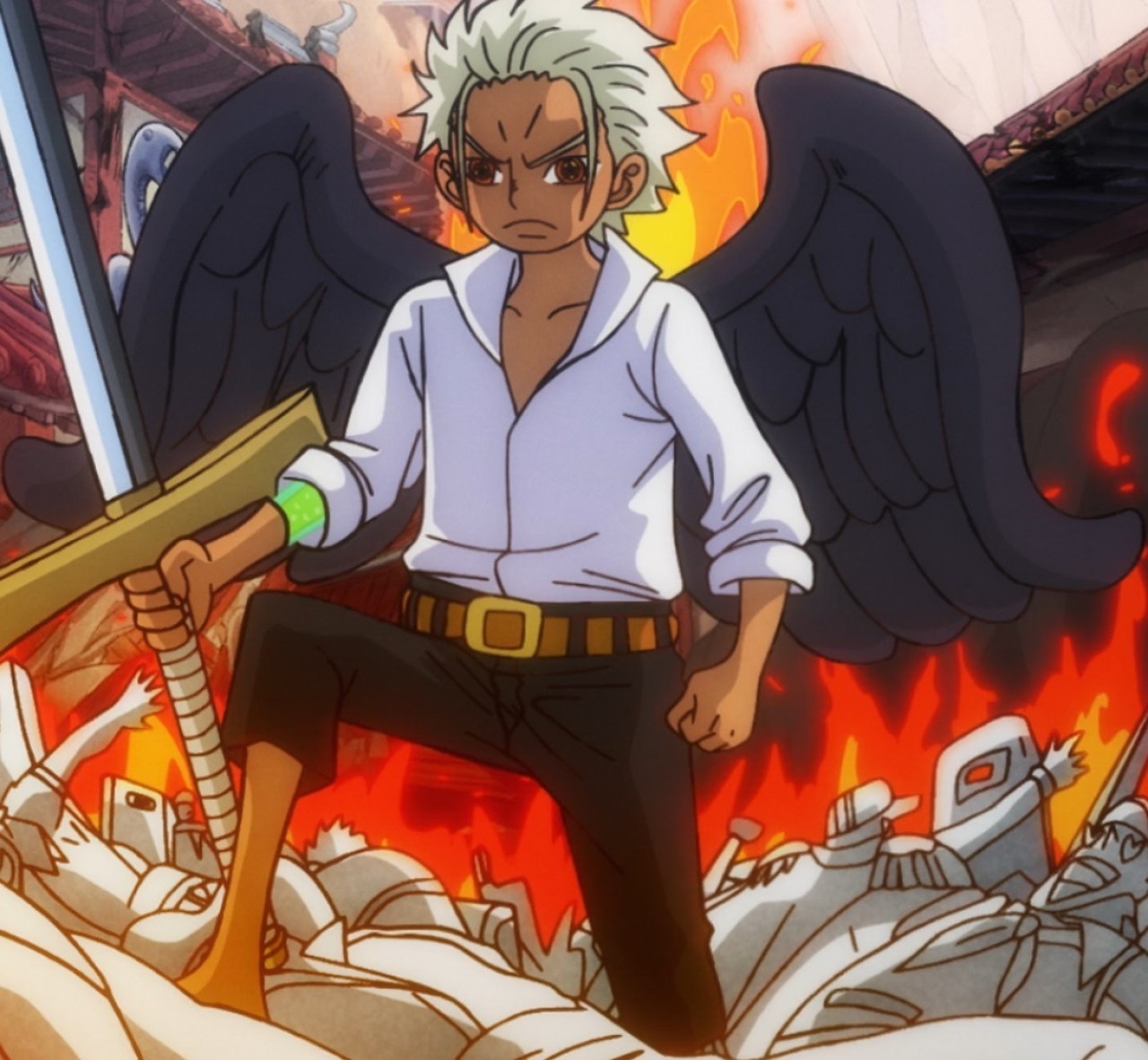 Sosok S-Hawk yang merupakan kloning dari dracule mihawk (onepiece.fandom.com)