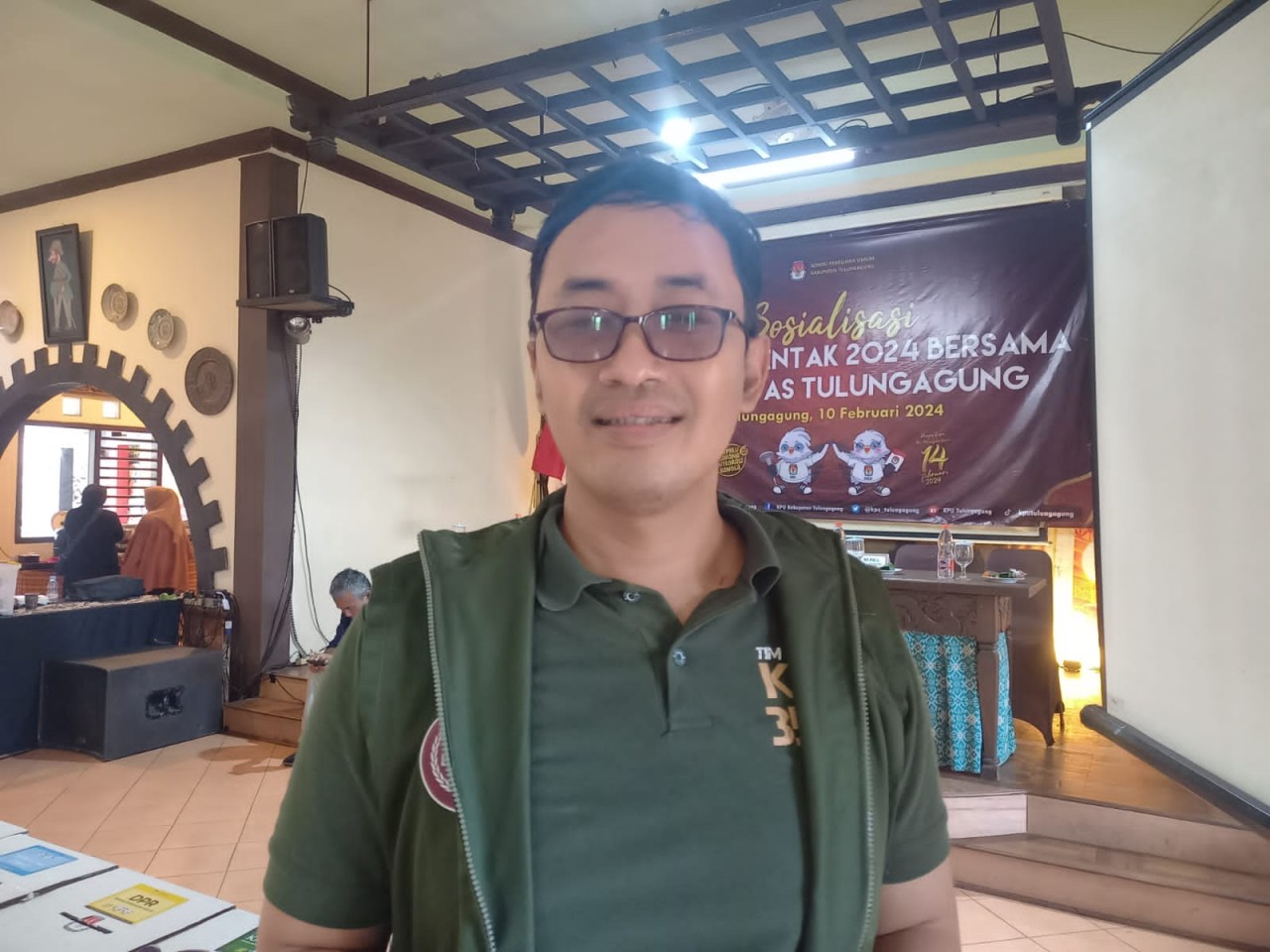 Komisioner KPU Tulungagung, Safari Hasan. (Foto: Bramanta Pamungkas/jatimnow.com)