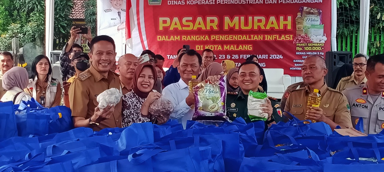 Pemkot Malang Gelar Pasar Murah, Pj Wali Kota: Warga Jangan Panic Buying