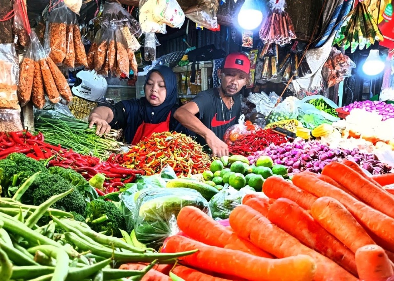 Ilustrasi pedagang di pasar . (dok. jatimnow.com)