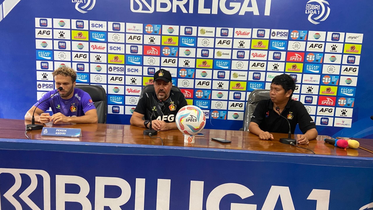 Pelatih Persik Kediri Marcelo Rospide. (Foto: Yanuar Dedy/jatimnow.com)