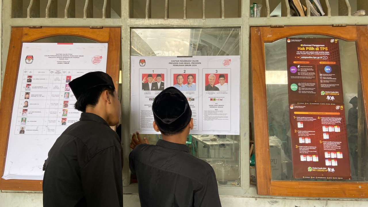 Real Count KPU Terkini: Prabowo-Gibran Unggul di Kediri, Berapa Suara 01 dan 03?