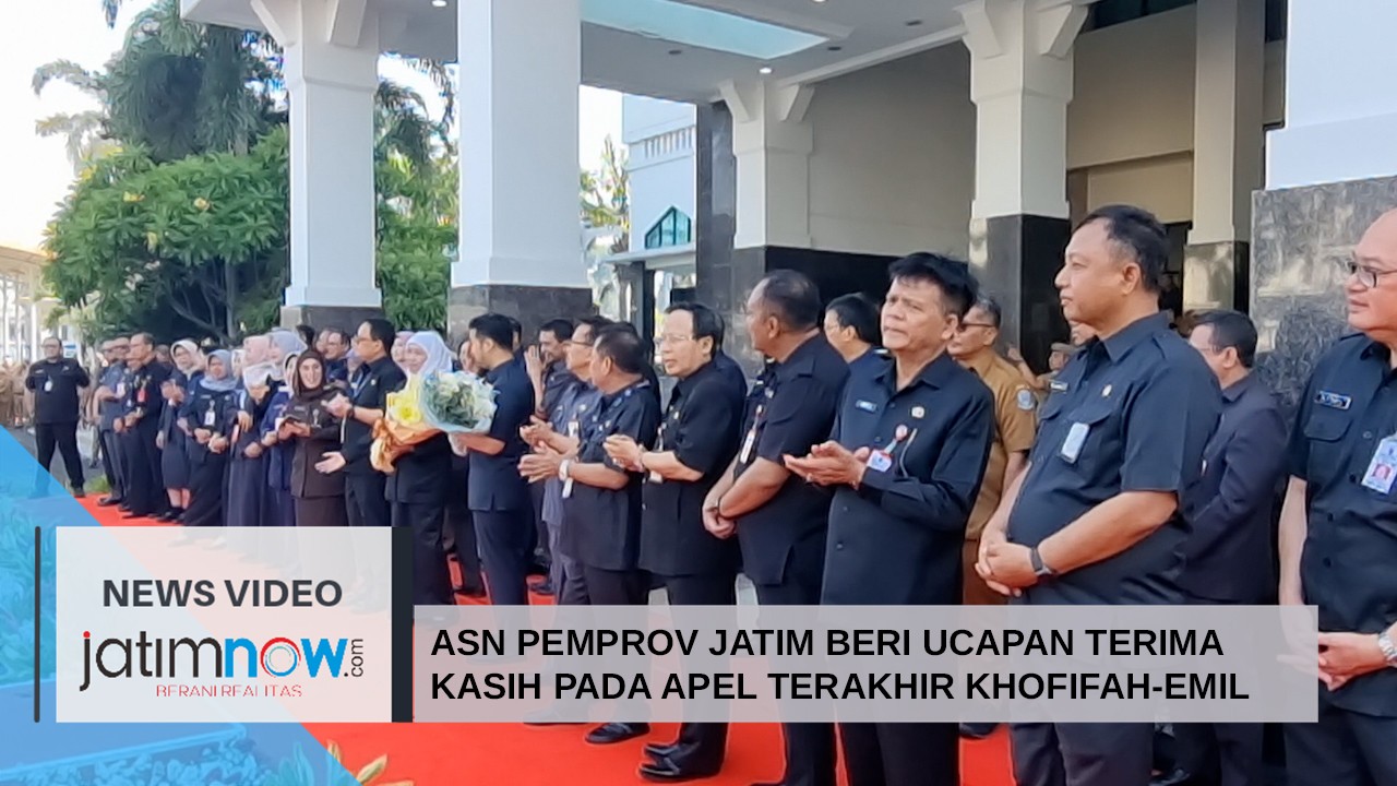 Video: ASN Pemprov Jatim Beri Ucapan Pada Apel Terakhir Khofifah-Emil