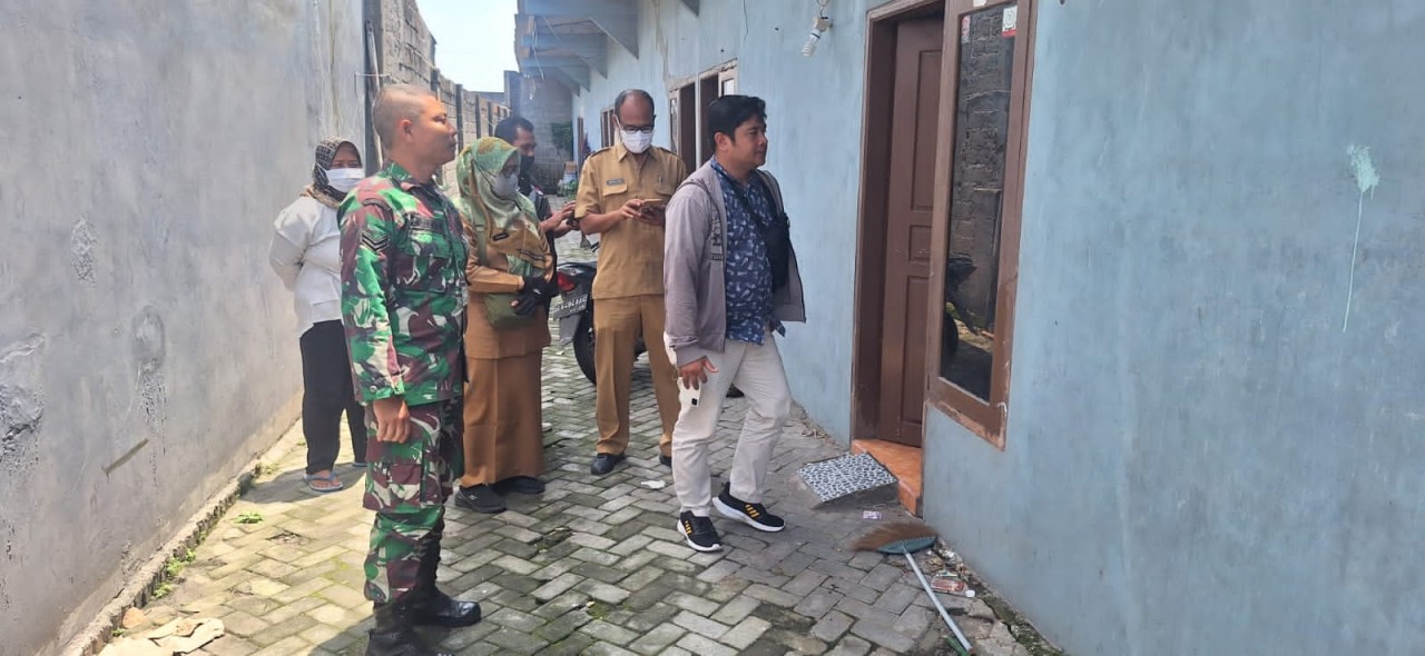 TKP pembunuhan pesilat wanita di Kediri. (Foto: Polsek Pesantren for jatimnow.com)