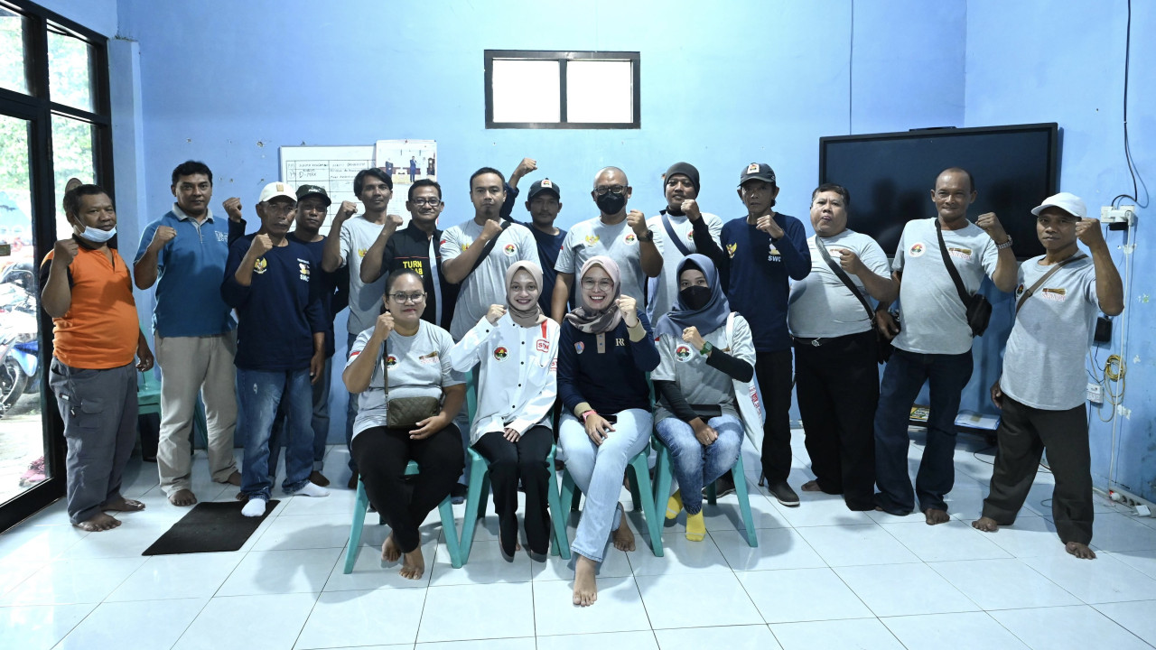 Gabungan relawan di Kediri sinergi dengan BPBD. (Foto: Relawan for jatimnow.com)