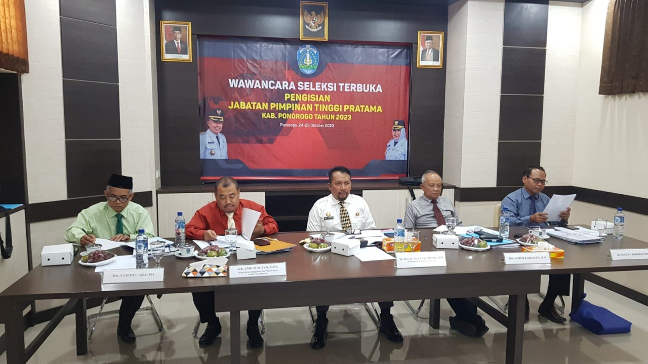 Proses lelang jabatan beberap waktu lalu. (Foto: HO for jatimnow.com)