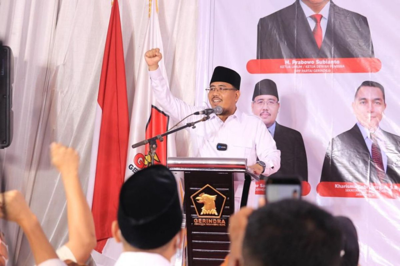 Anwar Sadad saat membakar semangat kadernya menjelang Pileg-Pilpres 2024 (Foto: dok. jatimnow.com)