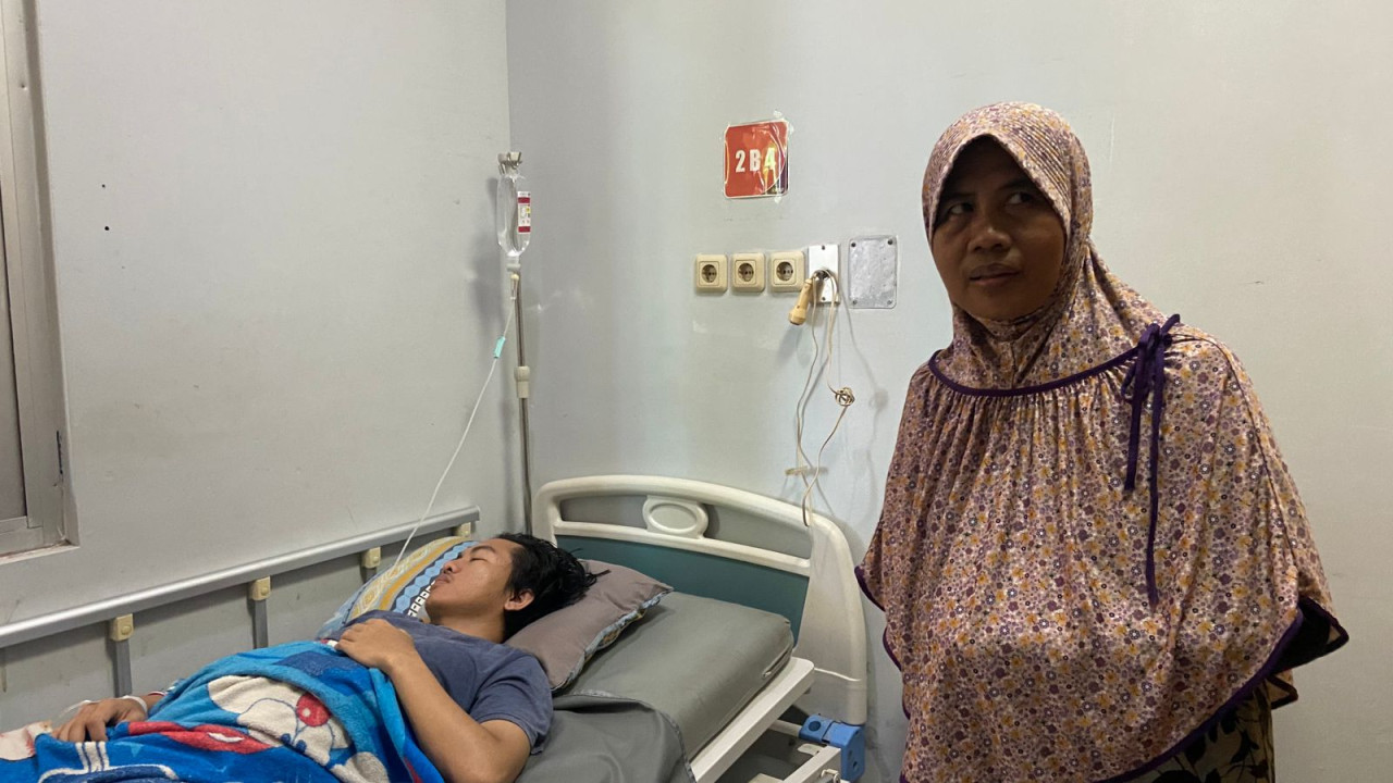 Pasien demam berdarah. (Foto: Ahmad Fauzani/jatimnow.com)