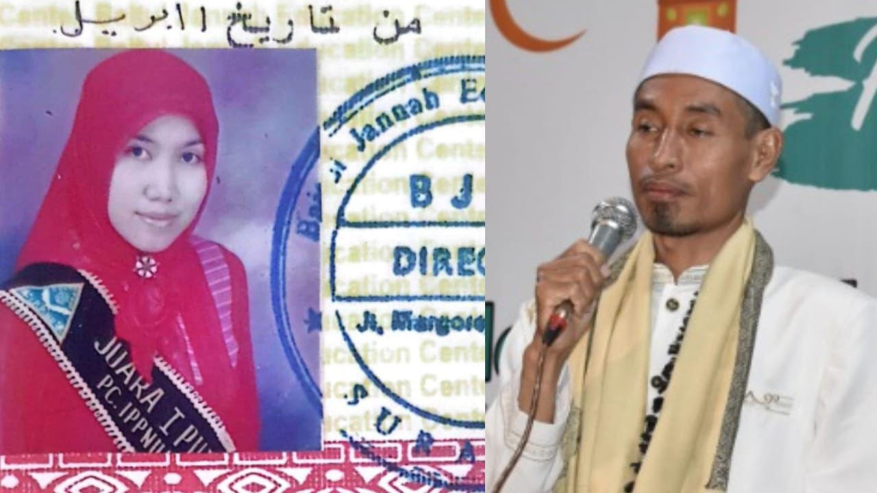 Gus Badar Thomtomi (kanan) dan Ning Lia (Kiri). (Foto: Riko Abdiono/jatimnow.com)