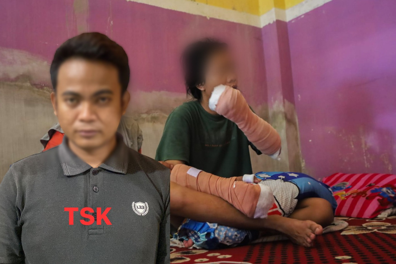 Kolase pelaku dan korban pembacokan di Taman Maramis Probolinggo. (Foto: Humas Polres Probolinggo Kota/jatimnow.com)