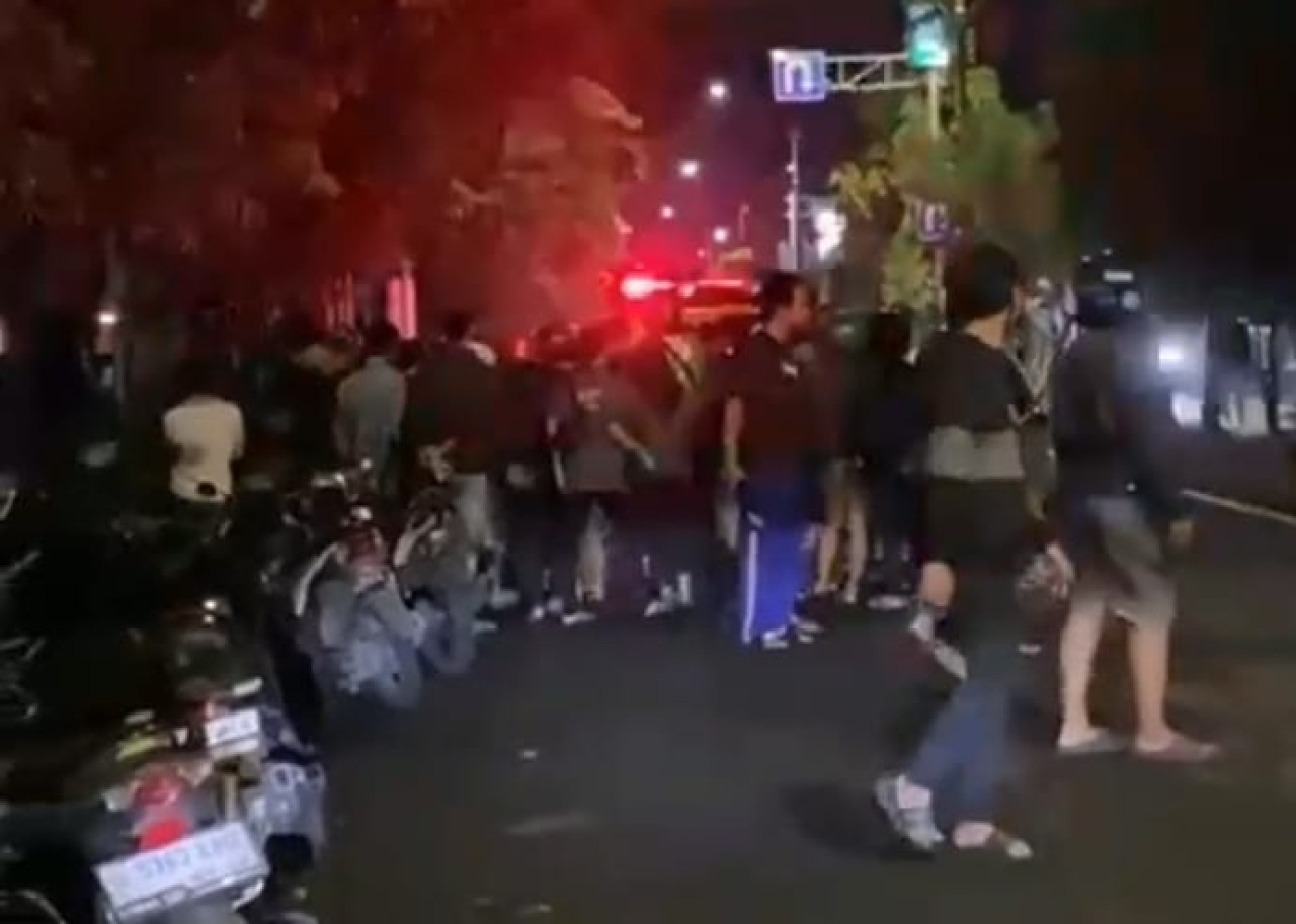 Lokasi kejadian pengeroyokan Jalan Pahlawan, Sidokumpul Sidoarjo.  (Foto: Eja for jatimnow.com)