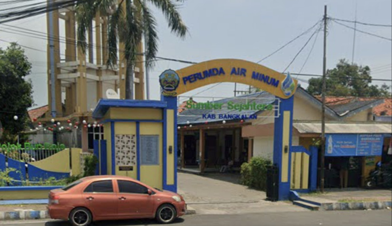 Kantor PUDAM Bangkalan. (Foto: Yisa for jatimnow.com)