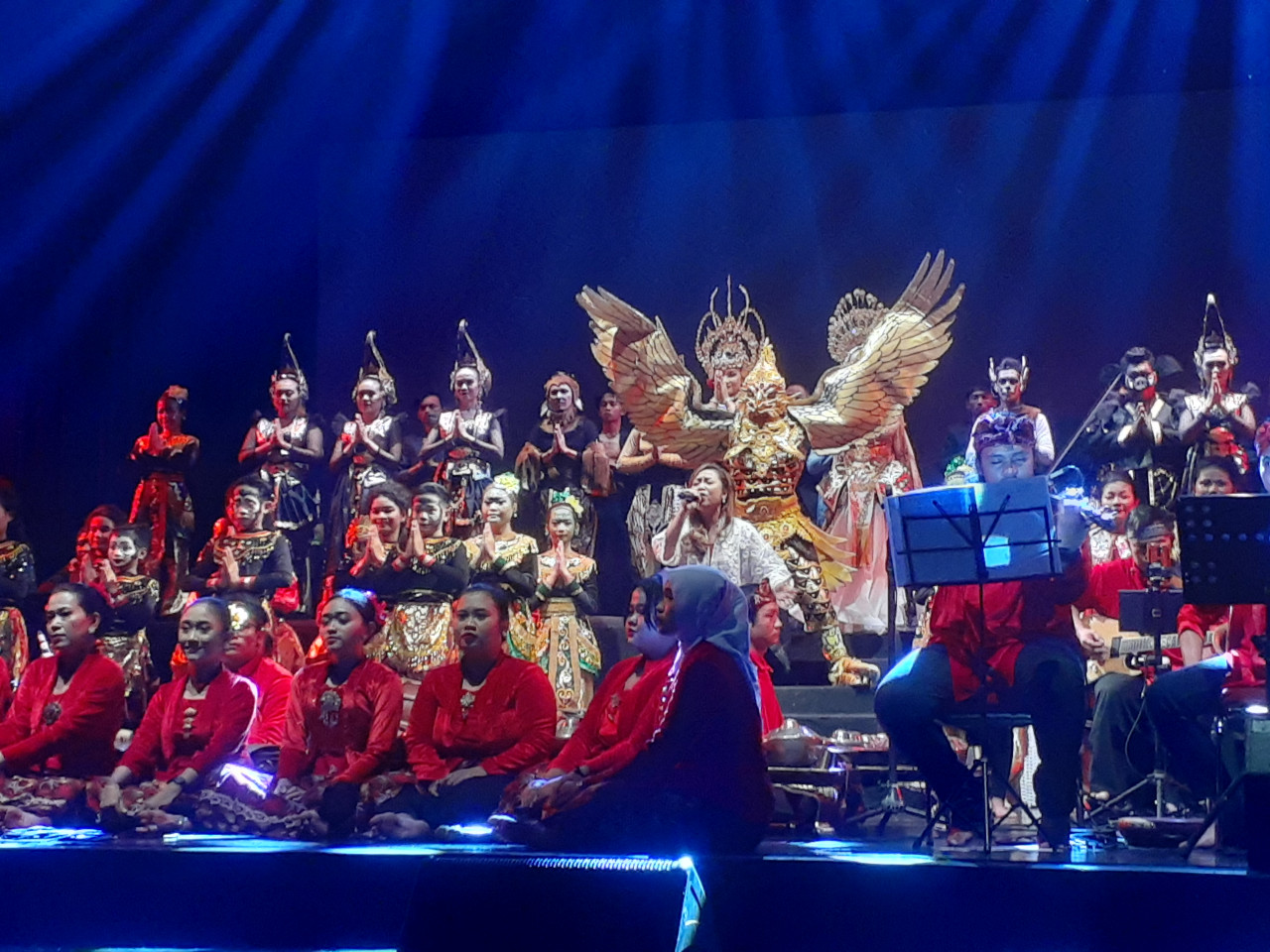 Adegan dalam drama Katarsis Sang Naga. (Foto: Endang Pergiwati/jatimnow.com)